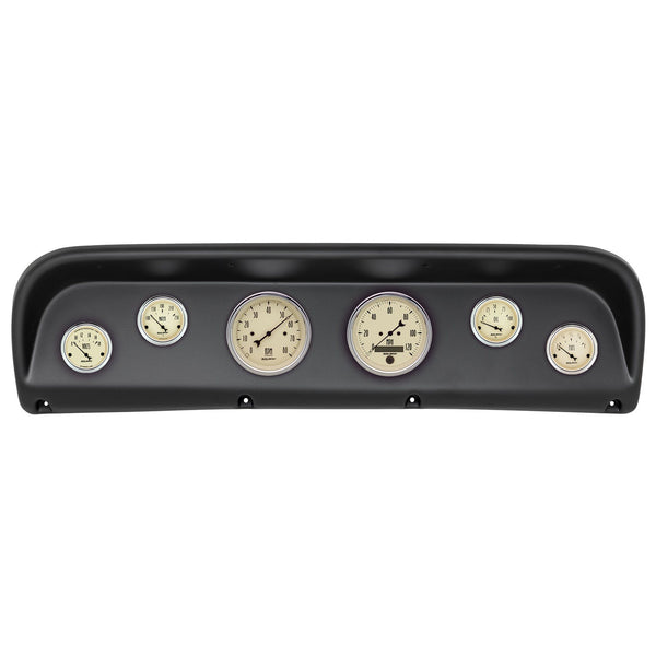AutoMeter Products 2145-02 6 Gauge Direct-Fit Dash Kit, Ford Truck 67-72, Antique Beige