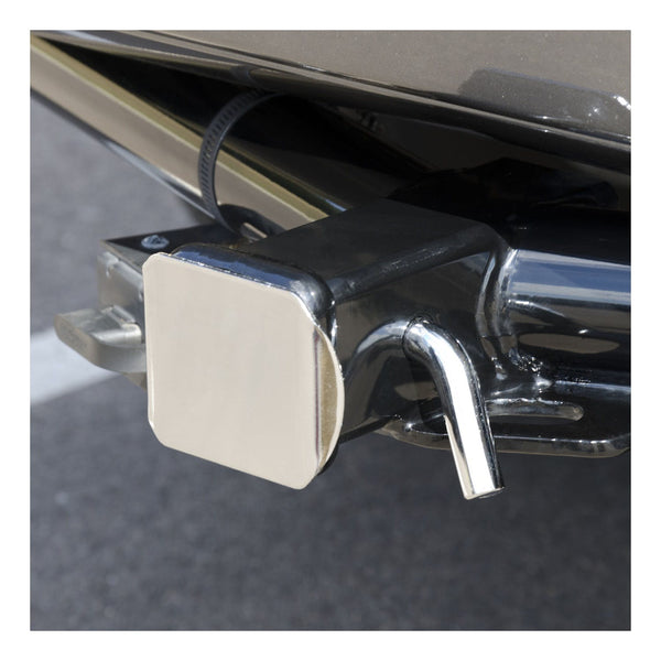 CURT 22171 2 Chrome Plastic Hitch Tube Cover (Packaged)