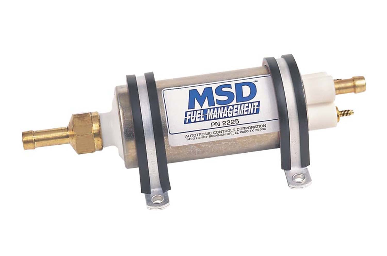 MSD Performance 2225 High Pressure Electric Fuel Pump, 43 GPH