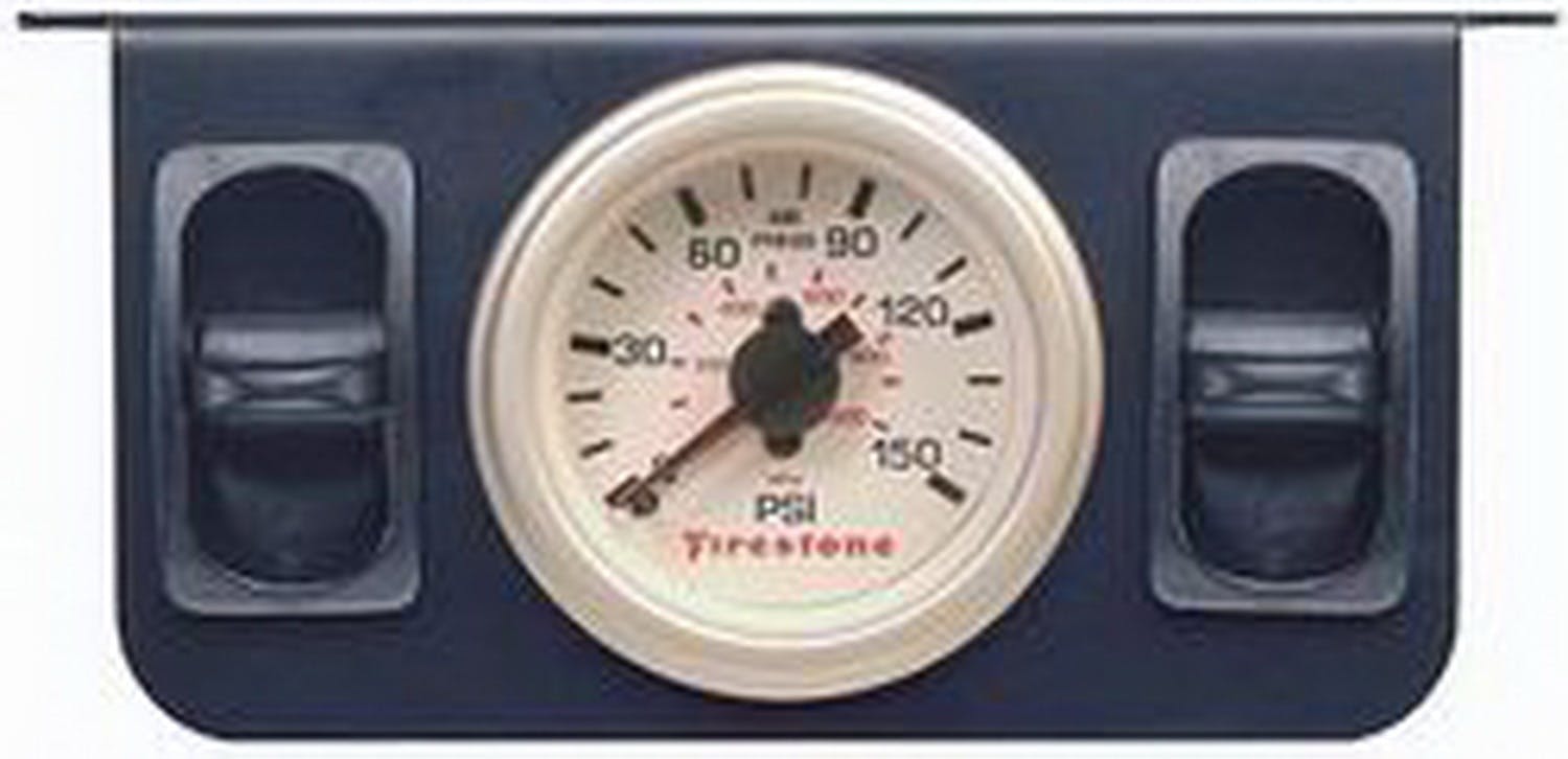 Firestone Ride-Rite 2260 Metal Dual Electric White Gauge