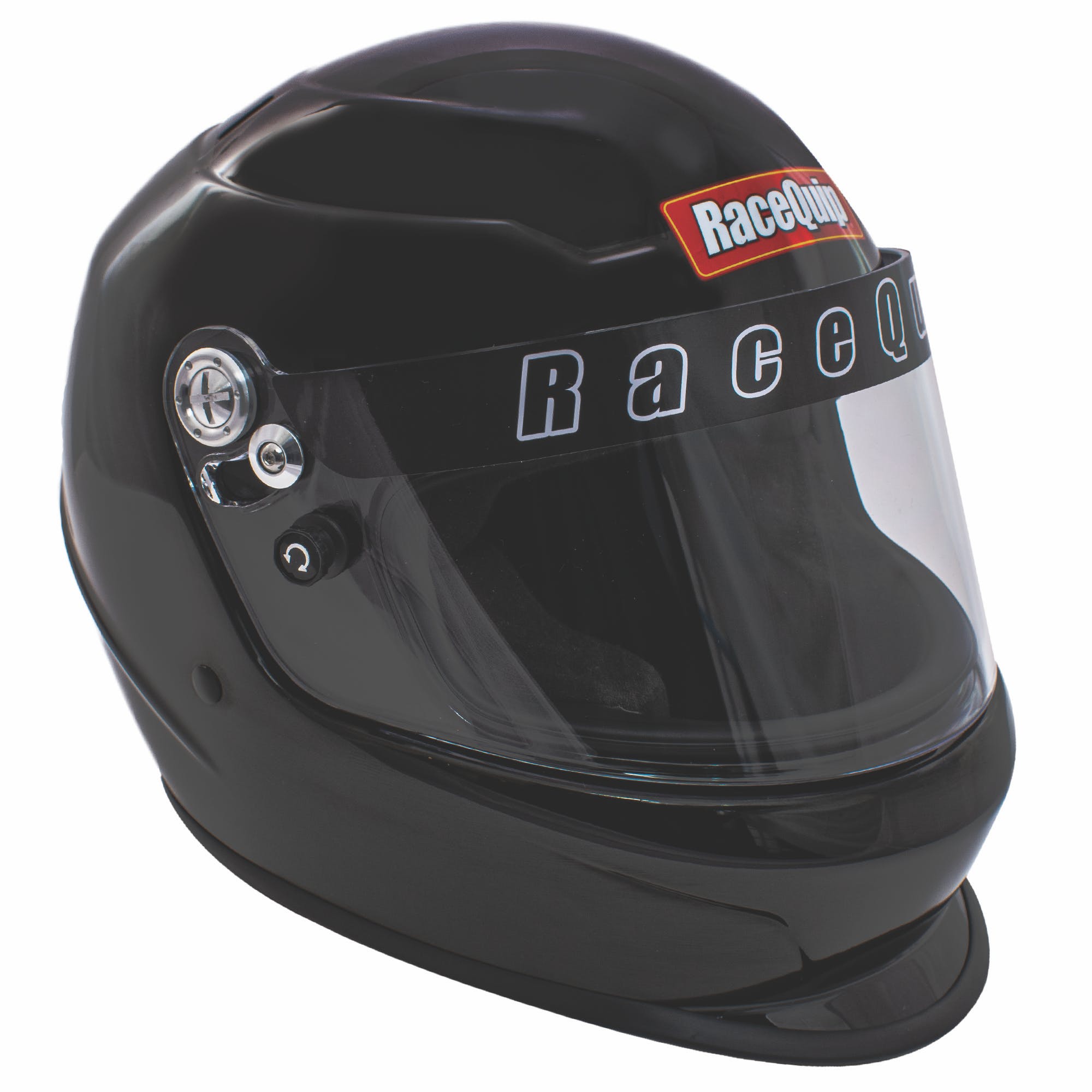 RaceQuip 2260096 Pro Youth Jr Kids Full-Face Model SFI 24.1 Auto Racing Helmet: Gloss Black;