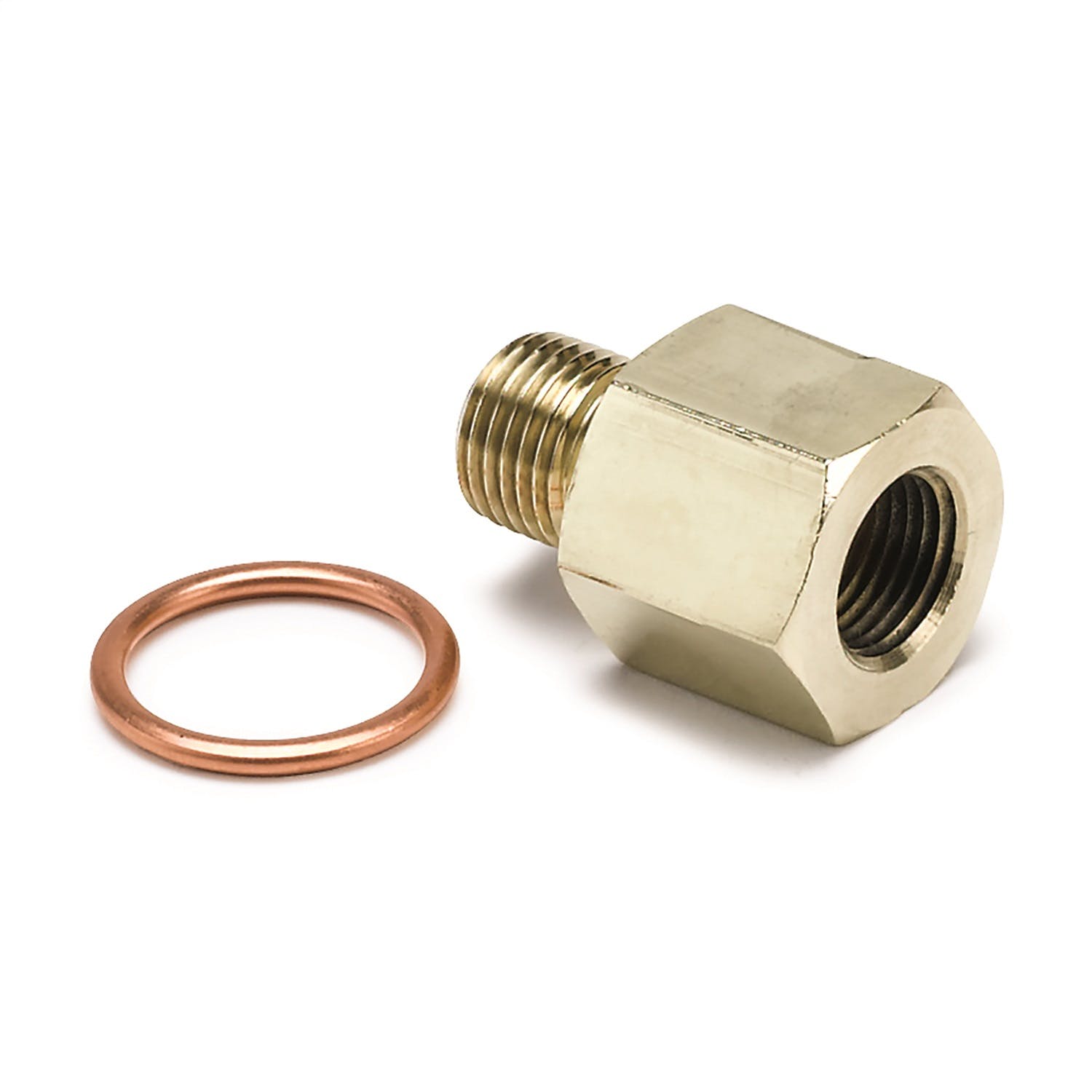 AutoMeter Products 2265 Fitting; Adapter; Metric; M10x1 M to 1/8in. NPT F; Brass