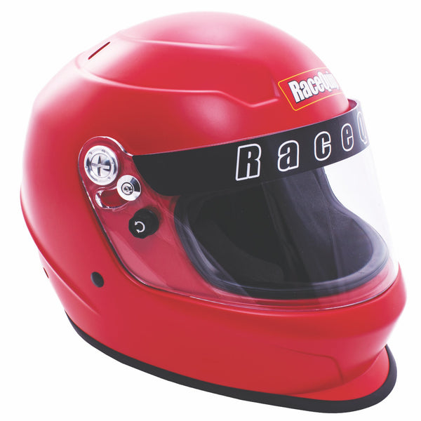 RaceQuip 2269196 Pro Youth Jr Kids Full-Face Model SFI 24.1 Auto Racing Helmet: Corsa Red;