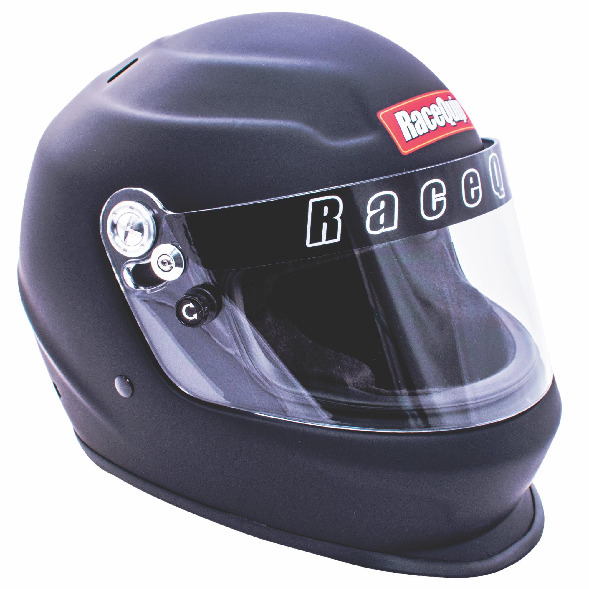 RaceQuip 2269996 Pro Youth Jr Kids Full-Face Model SFI 24.1 Auto Racing Helmet: Flat Black;
