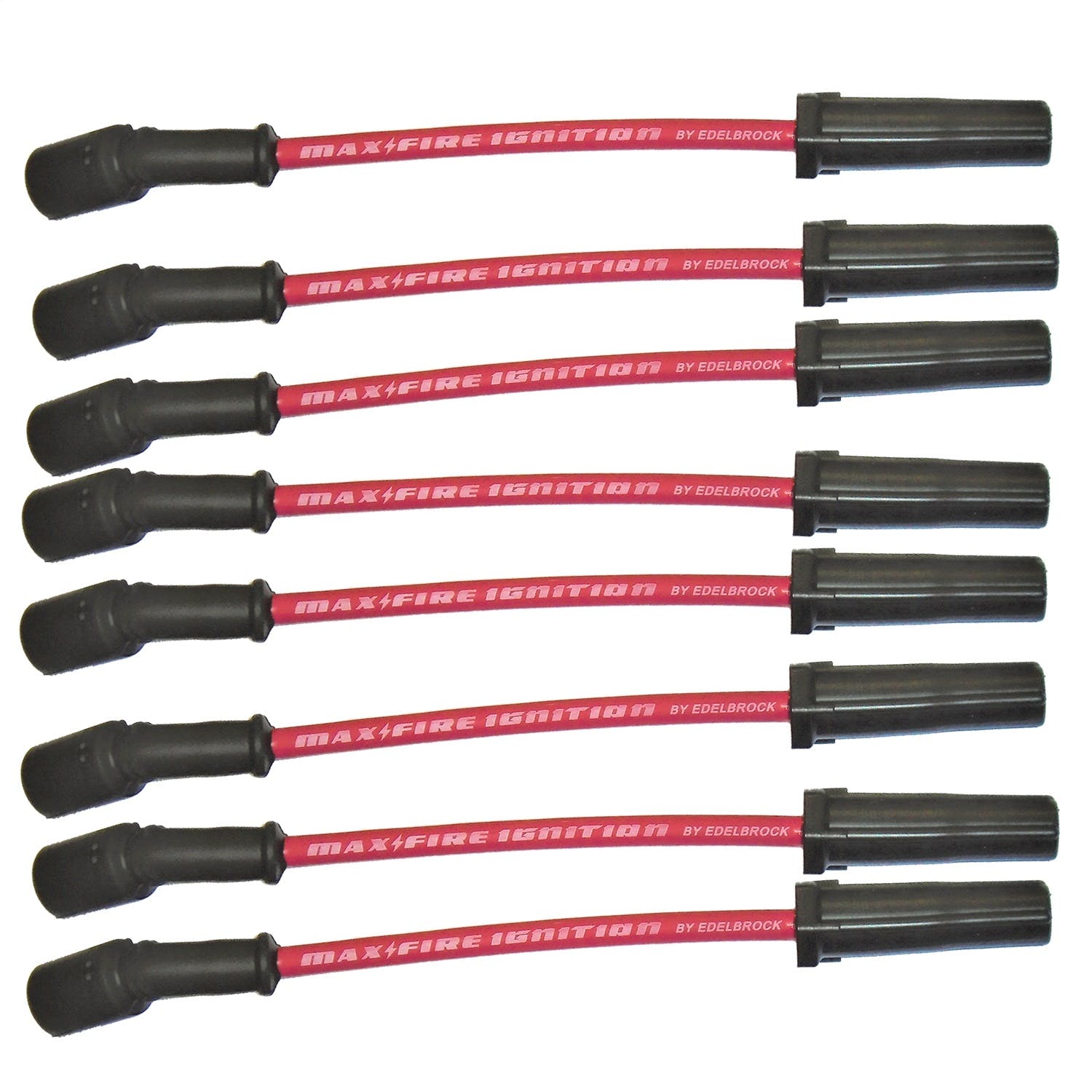 Edelbrock 22717 SPARK PLUG WIRE SET, GM LS ENGINES WITHOUT HEAT SHIELDS RED WIRE (SET OF 8)
