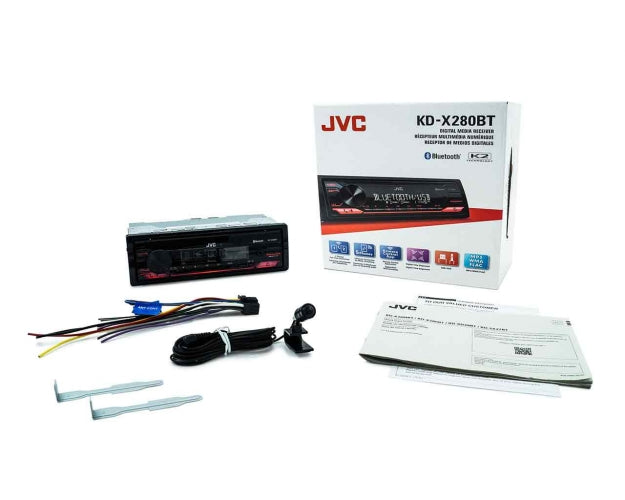 JVC KD-X280BT Digital Media Receiver featuring Bluetooth