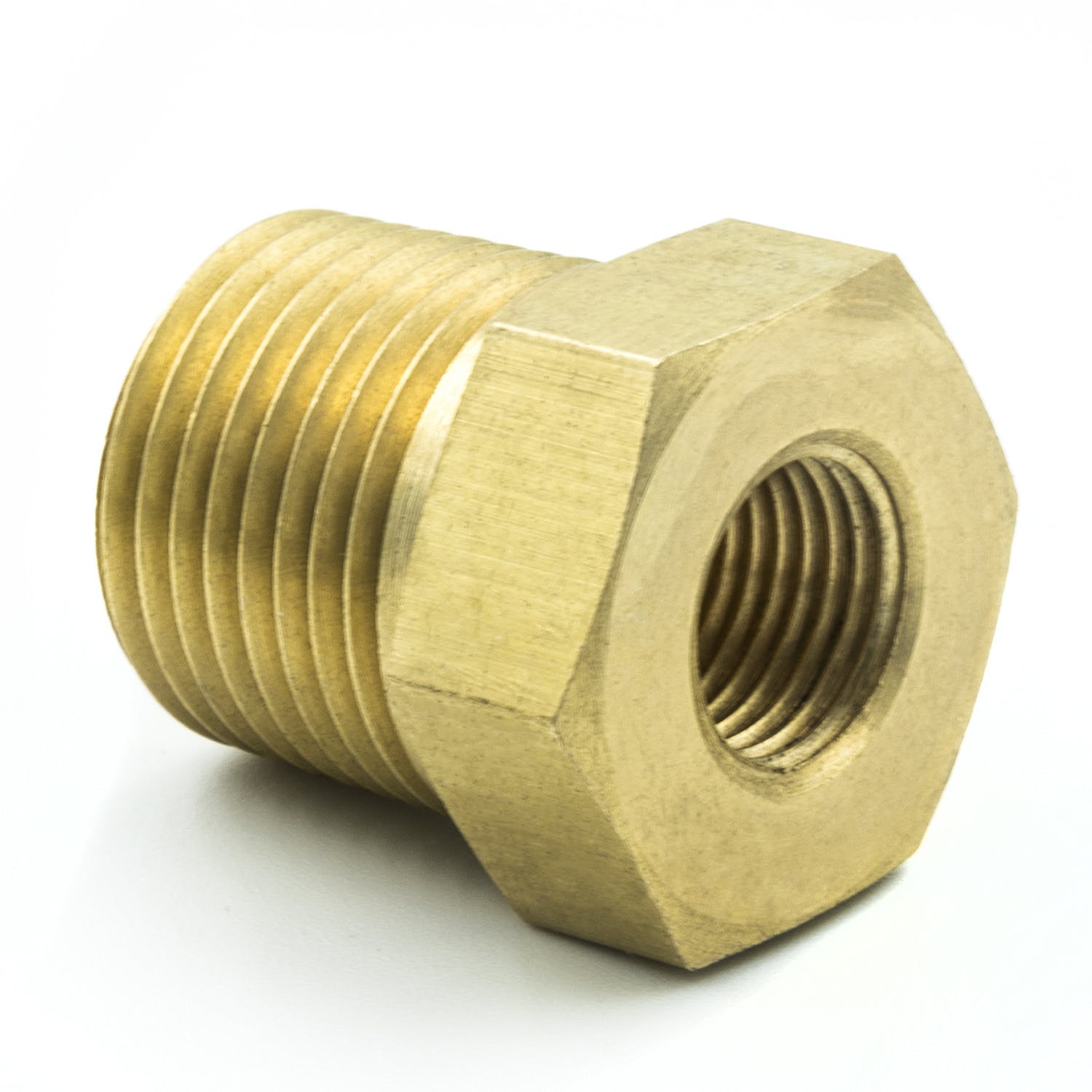 AutoMeter Products 2284 Adapter Fitting, 3/8 NPT Male, 1/8 NPT Female, Brass
