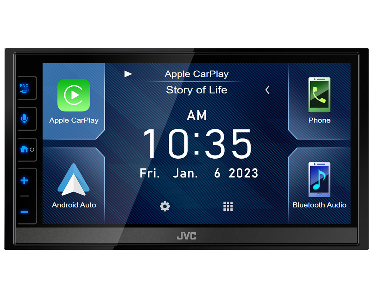 JVC KW-M780BT Digital Media Receiver featuring 6.8-inch Capacitive Touch Control Monitor