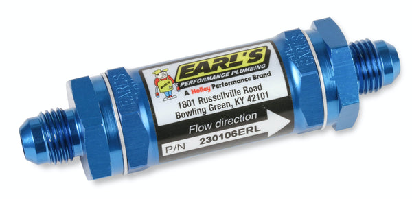 Earl's Performance Plumbing 230106ERL -6 AN Fuel Filter
