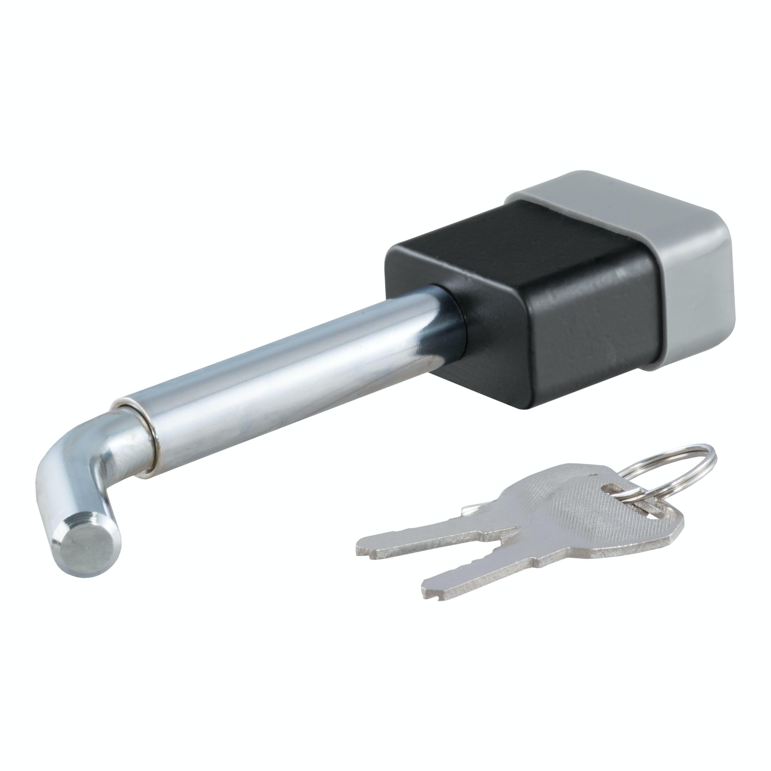 CURT 23024 1/2 Hitch Lock with 5/8 Adapter (1-1/4 or 2 Receiver, Deadbolt, Chrome)