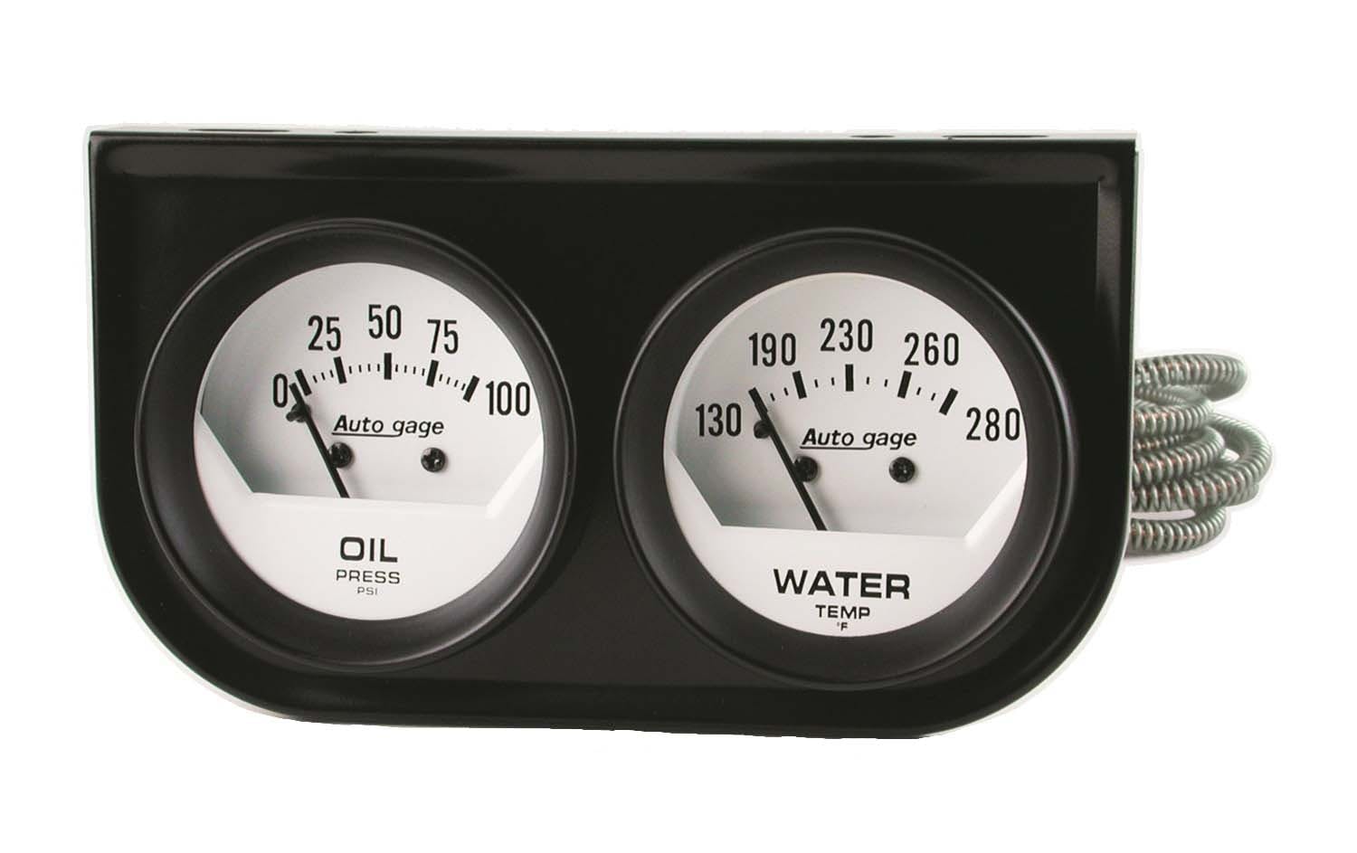AutoMeter Products 2323 2 Gauge Console Oil/Water