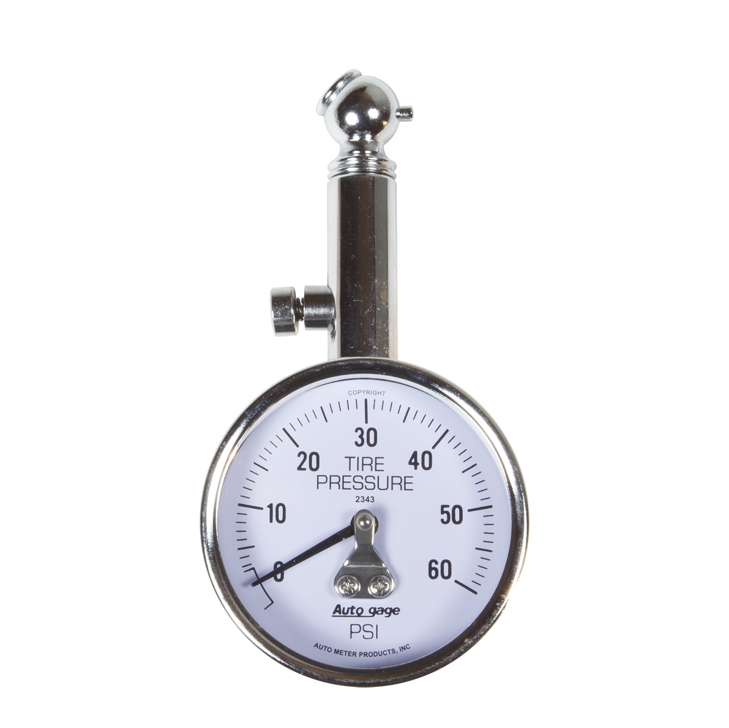 AutoMeter Products 2343 Tire Pressure Gauge 60 PSI