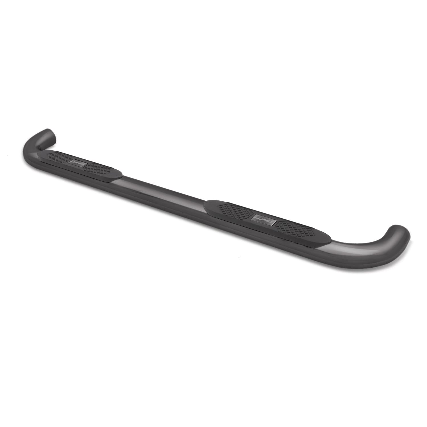 LUND 23440360 4 Inch Oval Curved Nerf Bar - Black 4 In OVAL CURVED STEEL
