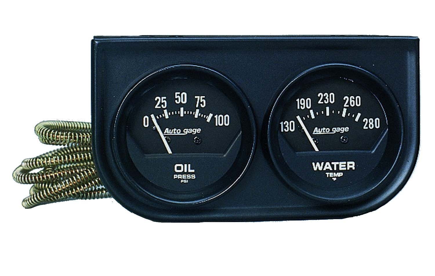 AutoMeter Products 2345 2 Gauge Console Oil/Water