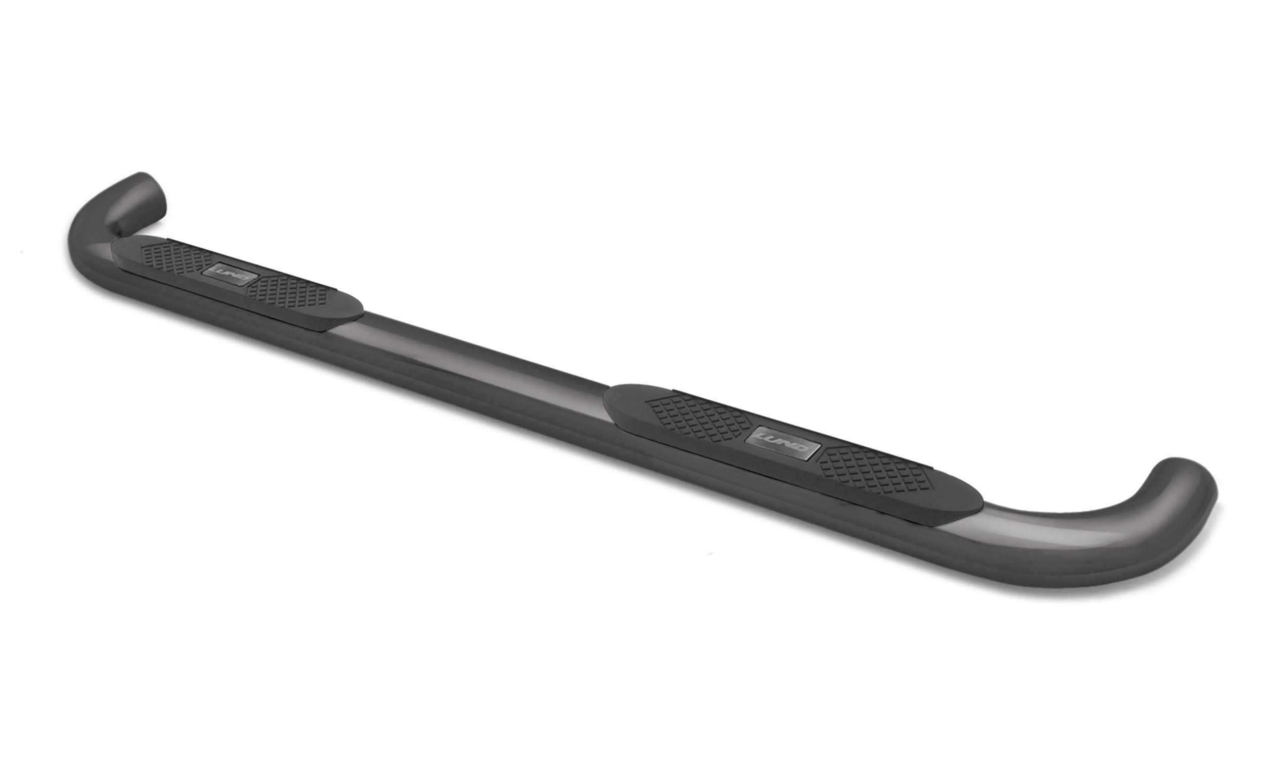 LUND 23466412 4 Inch Oval Curved Nerf Bar - Black 4 In OVAL CURVED STEEL