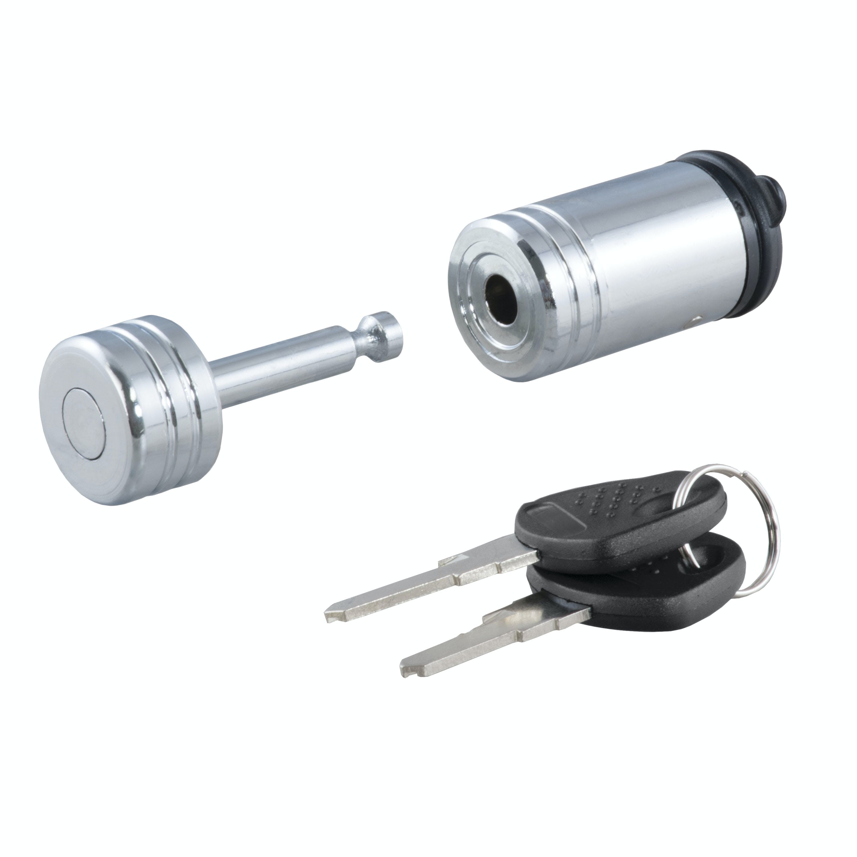 CURT 23520 Coupler Lock (1/4 Pin, 7/8 Latch Span, Barbell, Chrome)