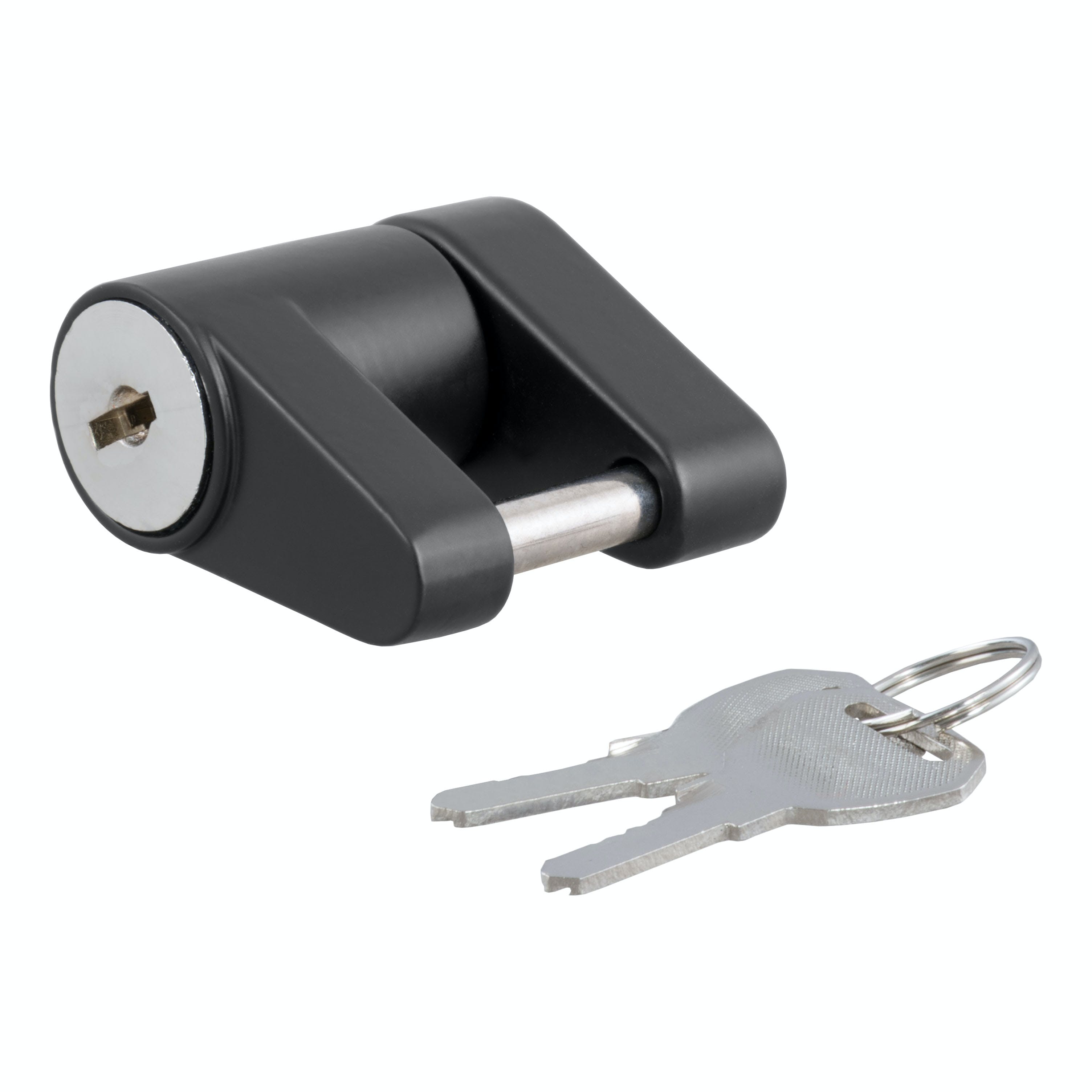 CURT 23521 Coupler Lock (1/4 Pin, 3/4 Latch Span, Padlock, Black)