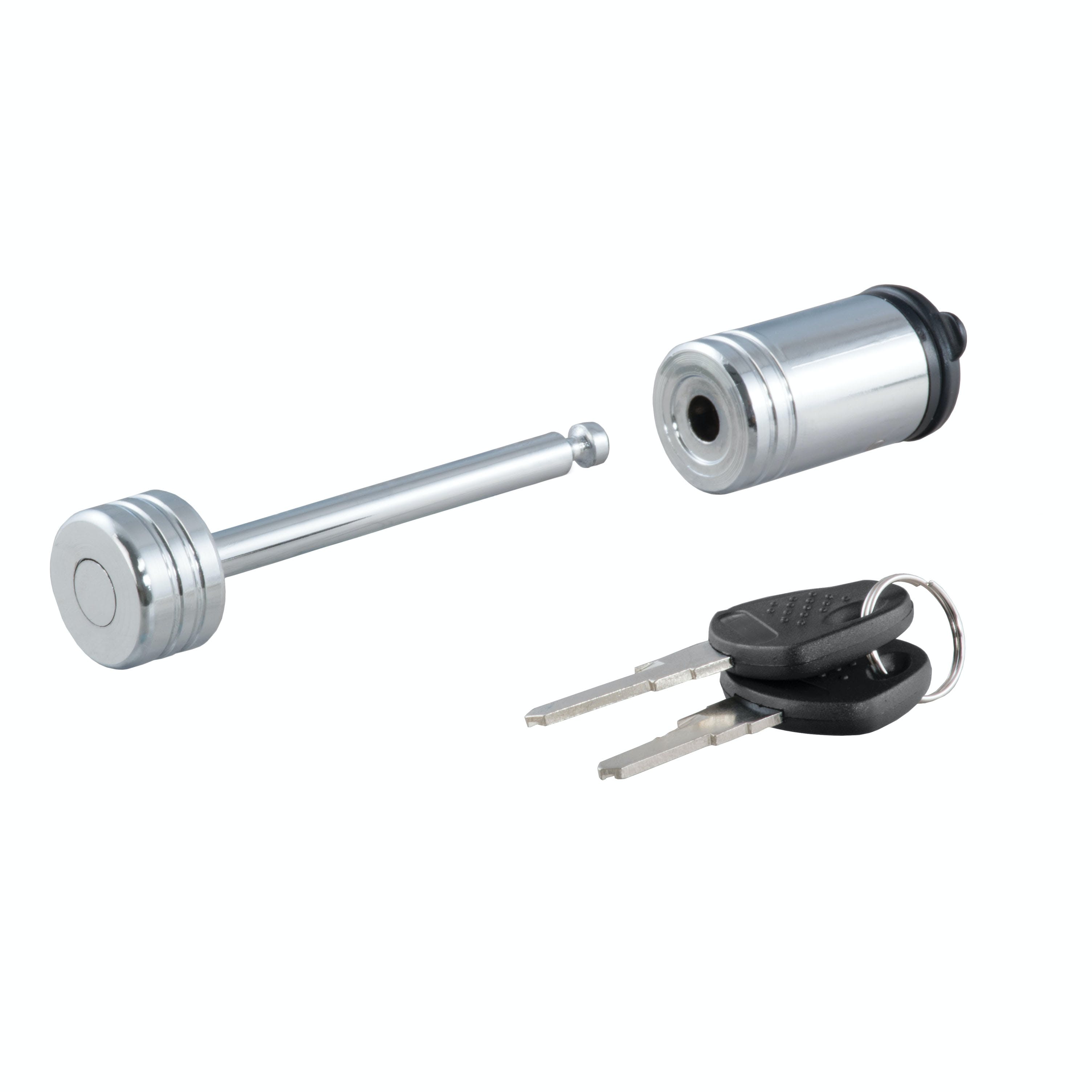 CURT 23522 Coupler Lock (1/4 Pin, 2-1/2 Latch Span, Barbell, Chrome)
