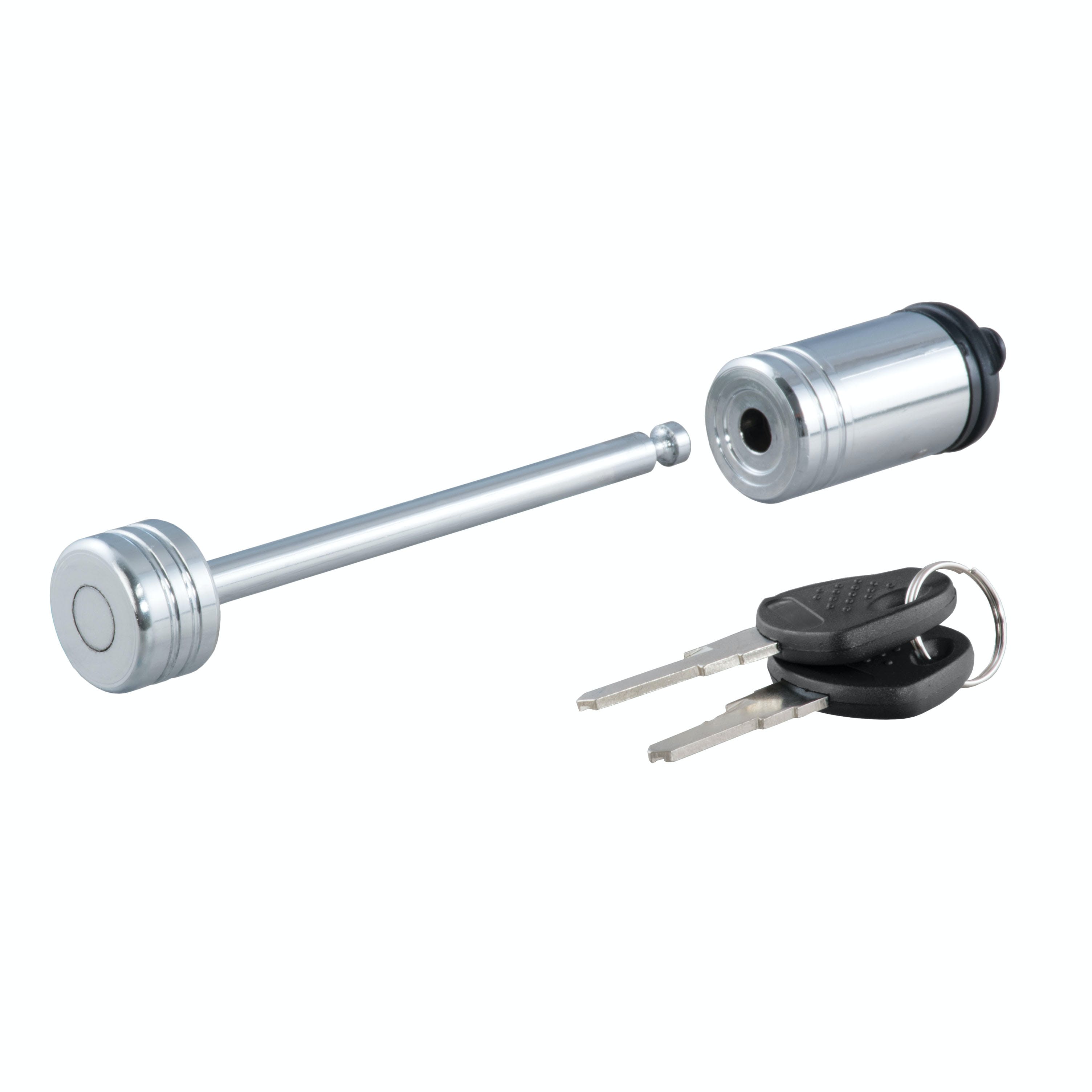 CURT 23523 Coupler Lock (1/4 Pin, 3-3/8 Latch Span, Barbell, Chrome)