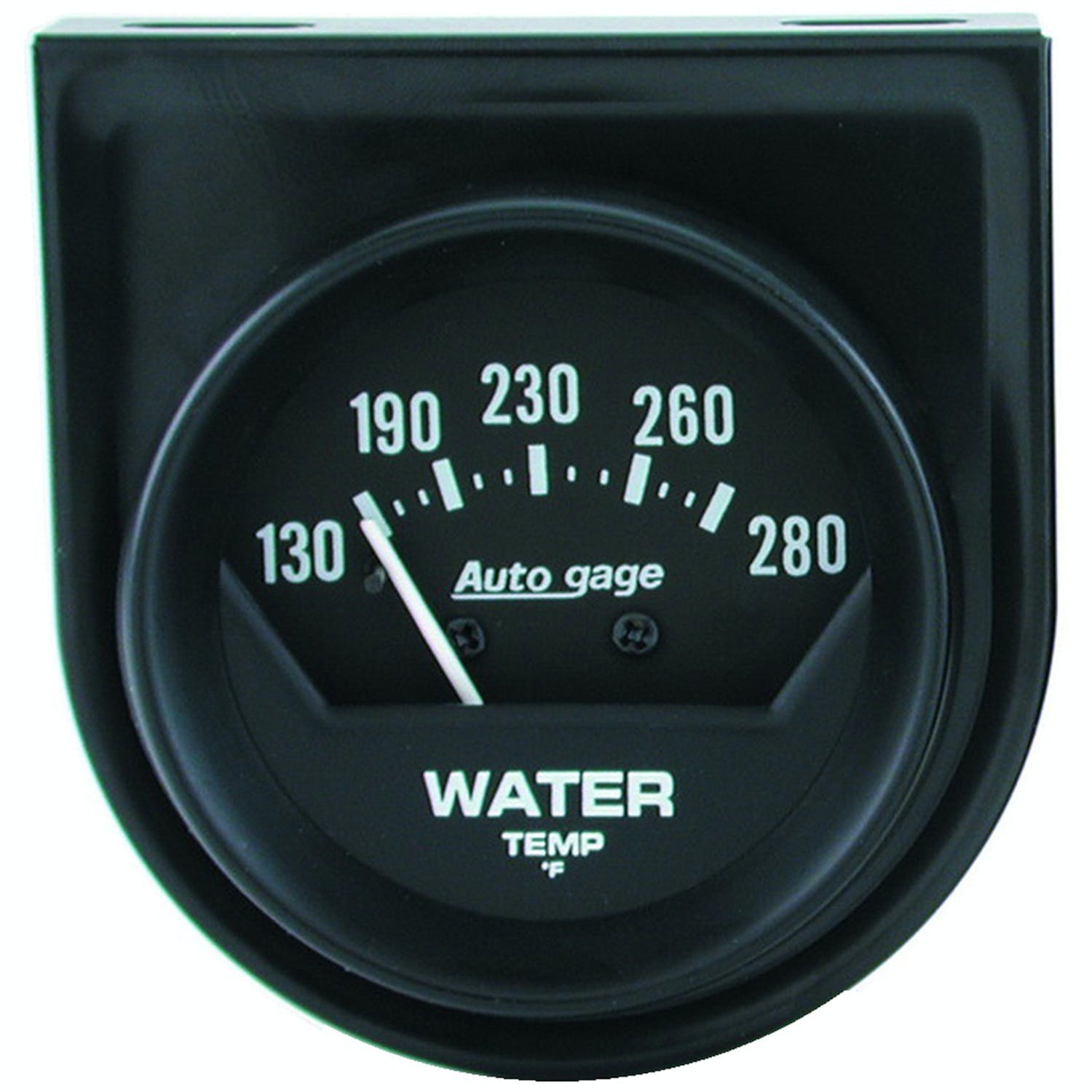 AutoMeter Products 2361 Gauge Console; Water Temp; 2in.; 280° F; Mech; Short Sweep; Black; AutoGage