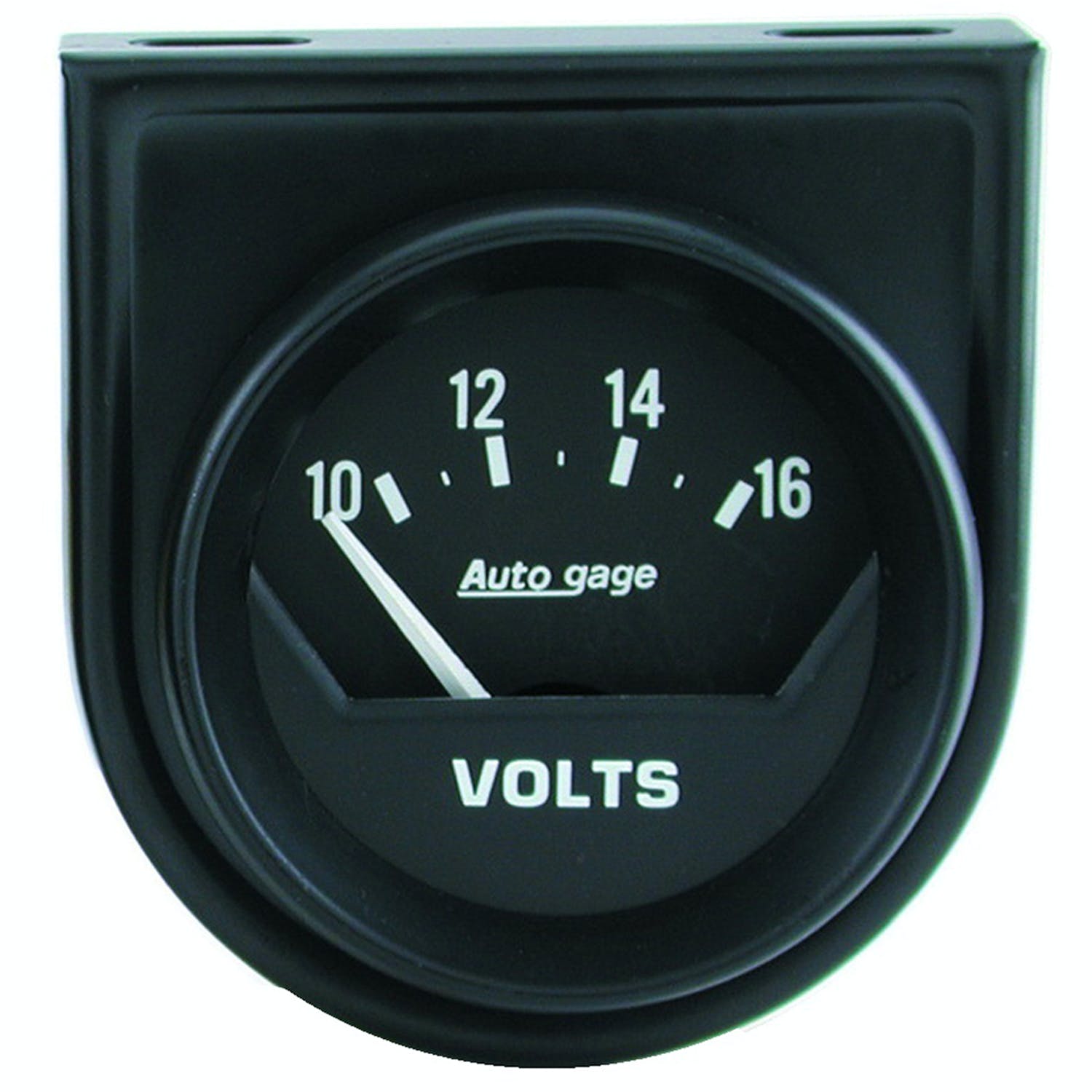 AutoMeter Products 2362 Gauge Console; Voltmeter; 2in.; 16V; Short Sweep; Black; AutoGage