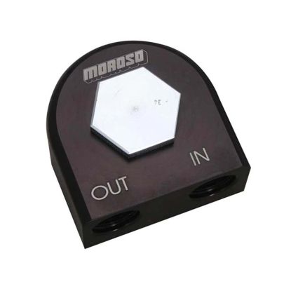 Moroso 23686 Remote Oil Filter Adapter (90°, 22mm, 1.5)