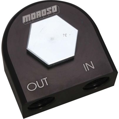 Moroso 23703 Universal Remote Oil Filter (90°, 3/4 -16, 3-1/4 O-Ring)