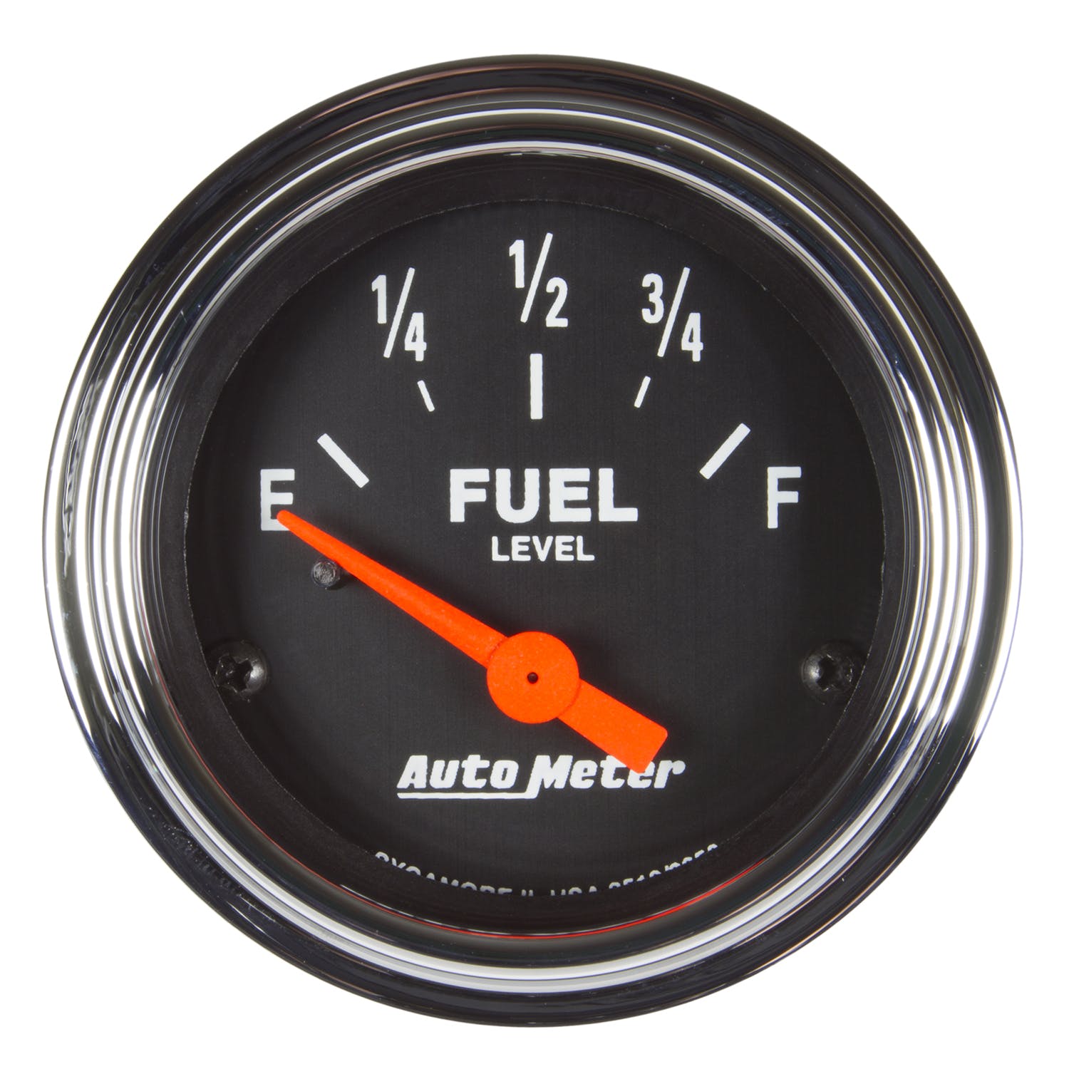 AutoMeter Products 2519 Fuel Level Gauge 2 1/16, 73E TO 10F Electric Traditional Chrome