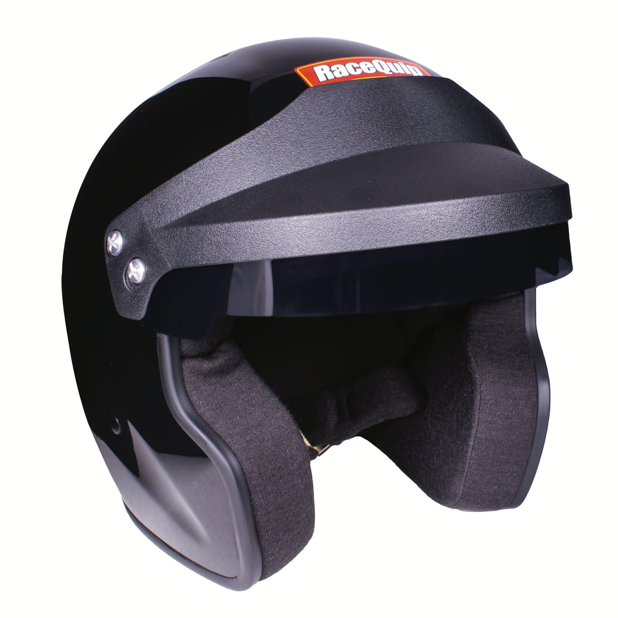 RaceQuip 256002 OF20 Open Face Helmet Snell SA-2020 Rated; Gloss Black Small