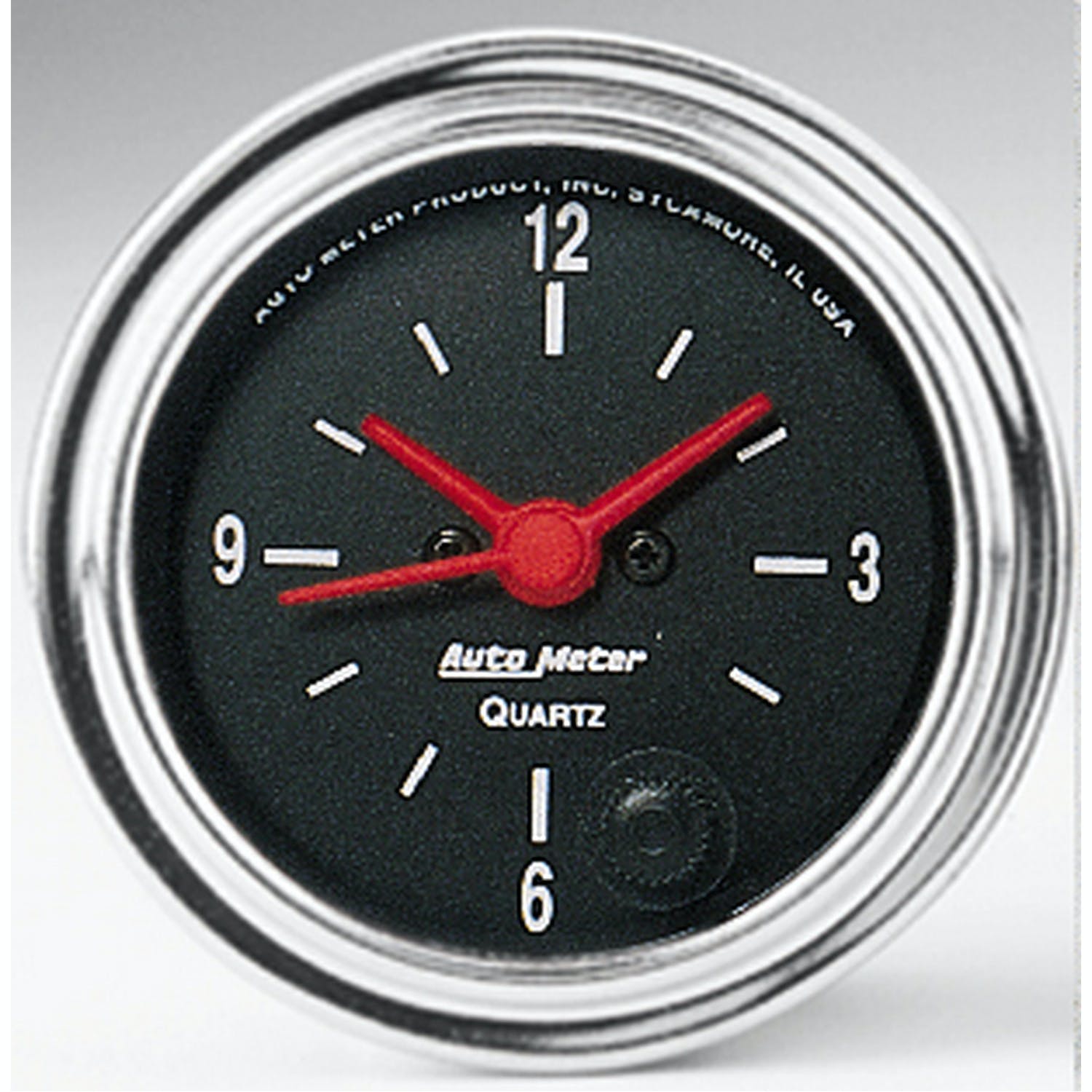 AutoMeter Products 2585 Gauge; Clock; 2 1/16in.; 12Hr; Analog; Traditional Chrome
