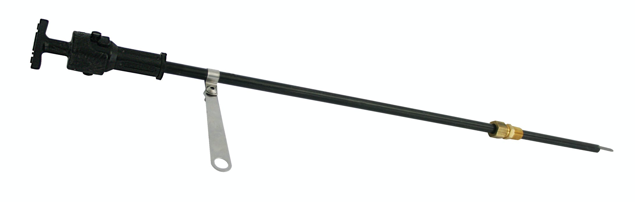 Moroso 25973 Zinc-Plated Twist-Lock Flexible Dipstick (1/4 NPT steel Weld-In Fitting)