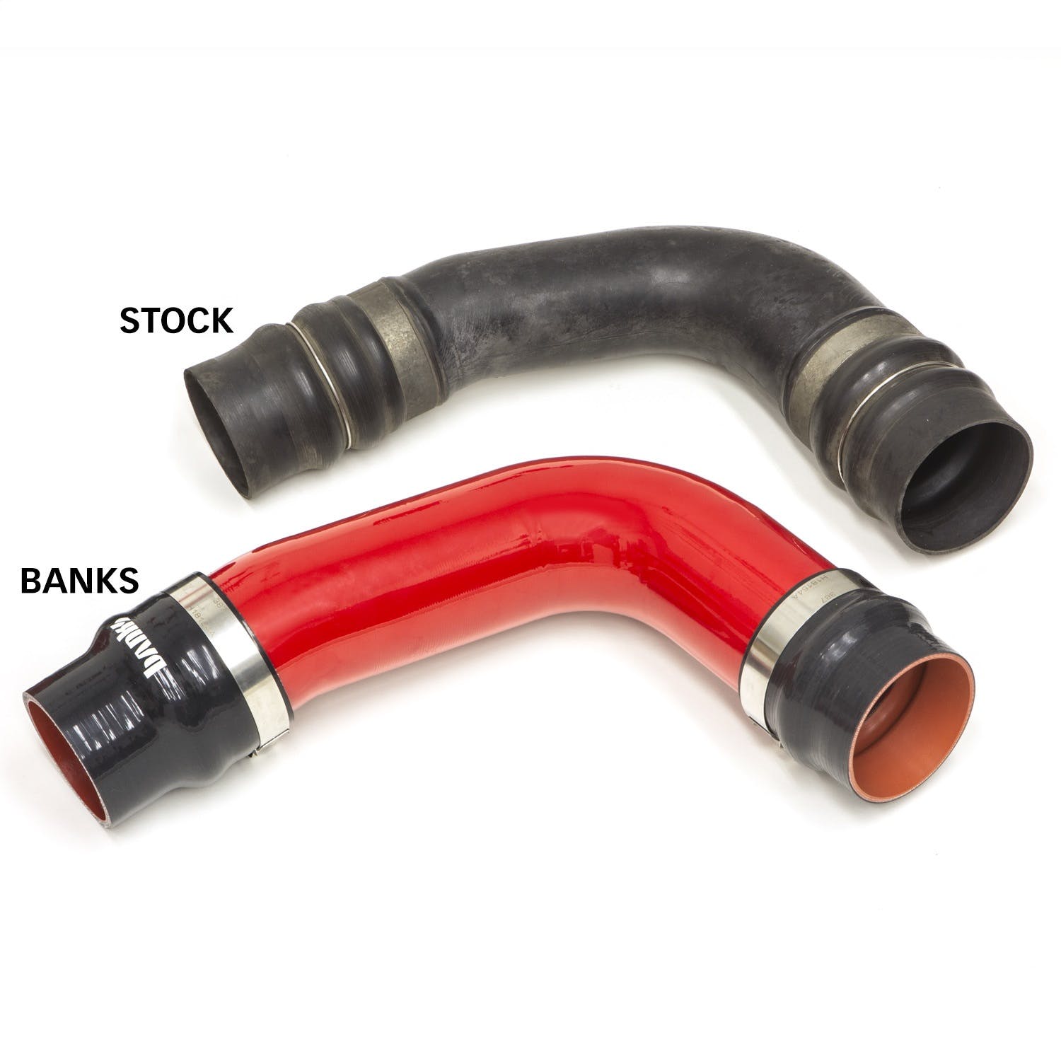 Banks Power 25997 Boost Tube System; Red; 2010-12 Ram 6.7L OEM Replacement cold side boost tube