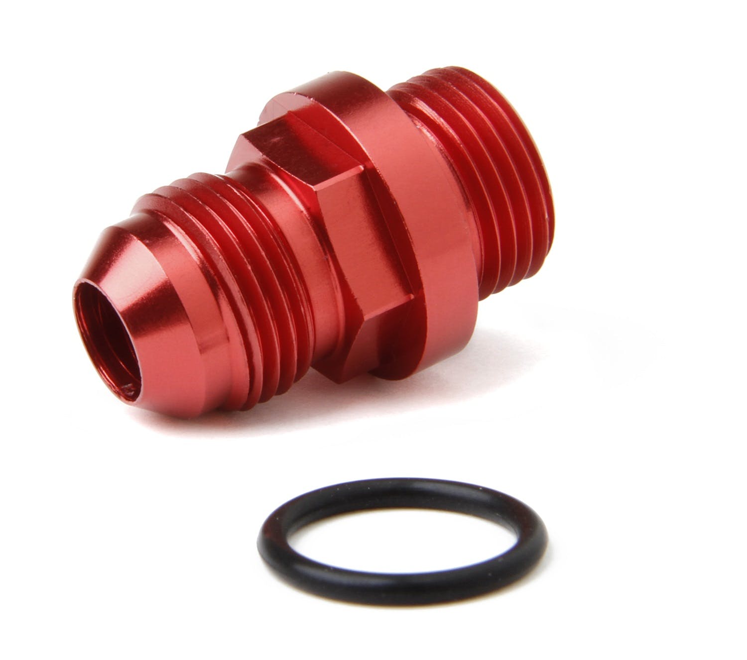 Holley 26-143-2 FUEL INLET FITTING (SHORT -8 STYLE) RED