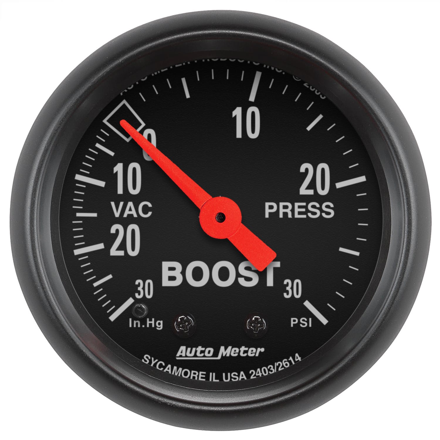 AutoMeter Products 2614 Boost/Vac 30 In. Hg/30 PSI