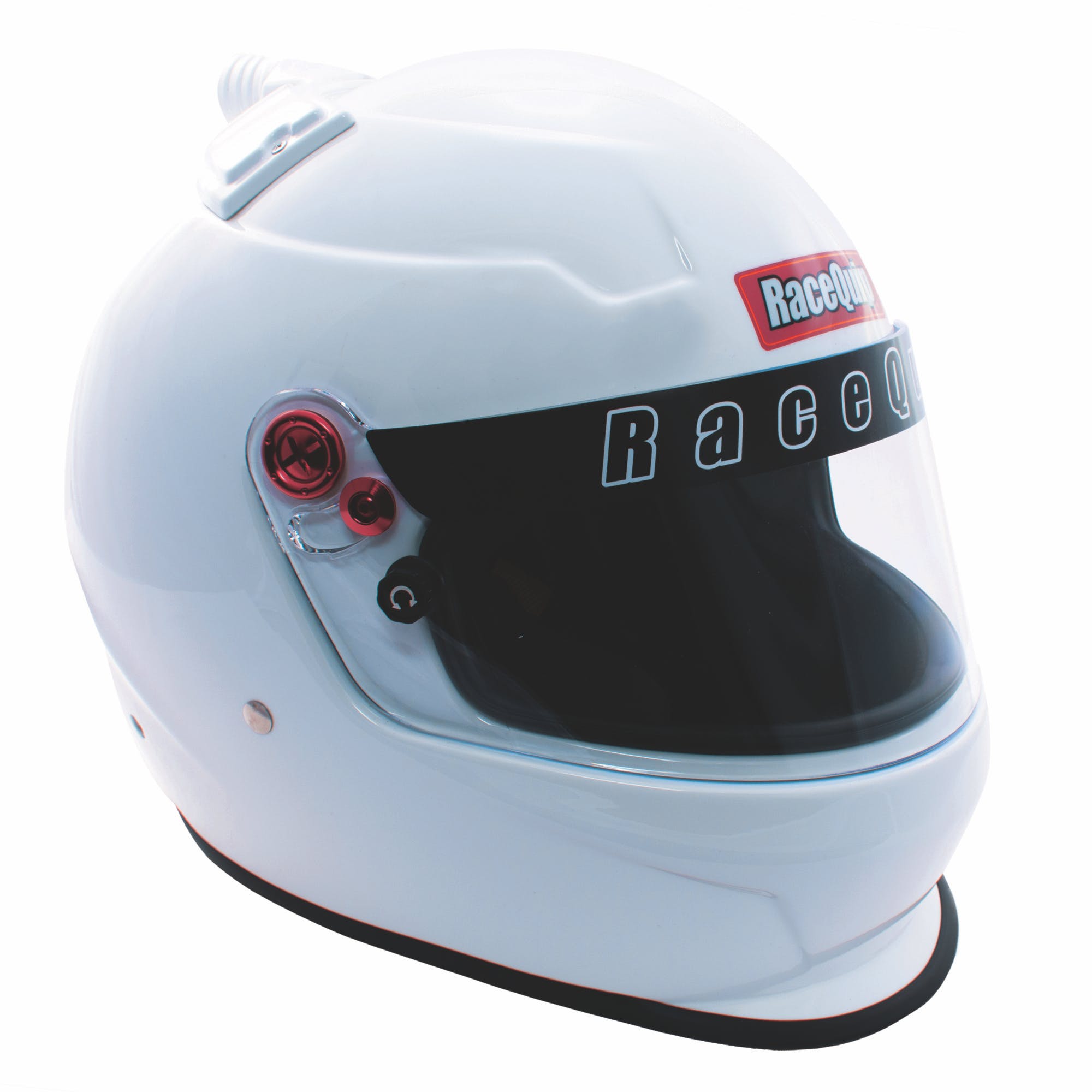 RaceQuip 266112 PRO20 Top Air Full Face Helmet Snell SA2020 Rated; Gloss White Small