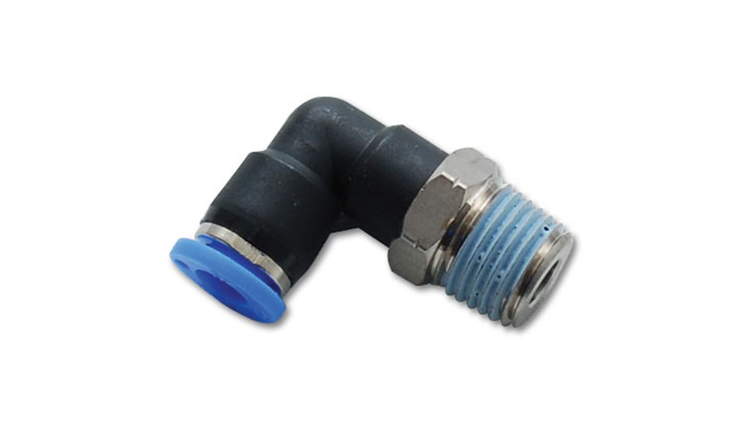 Vibrant Performance 2665 5/32 inch (4mm) Male Elbow One-Touch Fitting (1/8 inch NPT Thread)