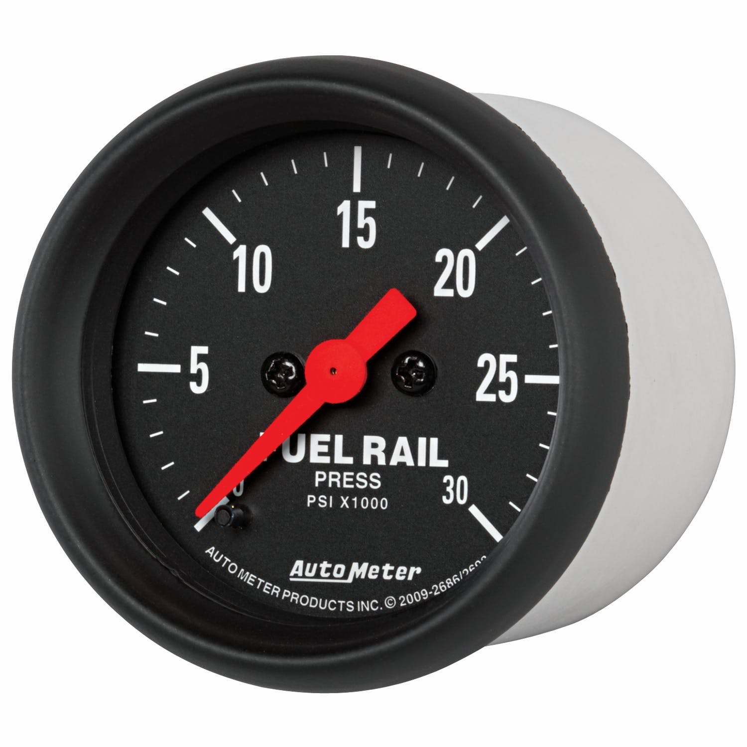 AutoMeter Products 2686 2-1/16 Fuel Rail Pressure Gauge - 0 to 30,000 psi