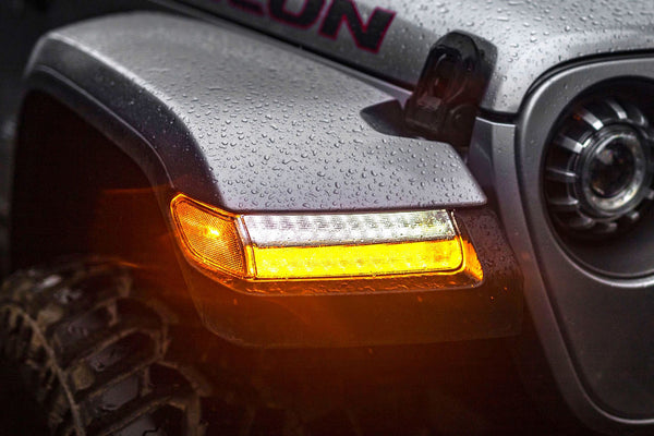 Morimoto XB LED Sidemakers: Jeep Wrangler JL (18-20) (Pair / Clear) LF512