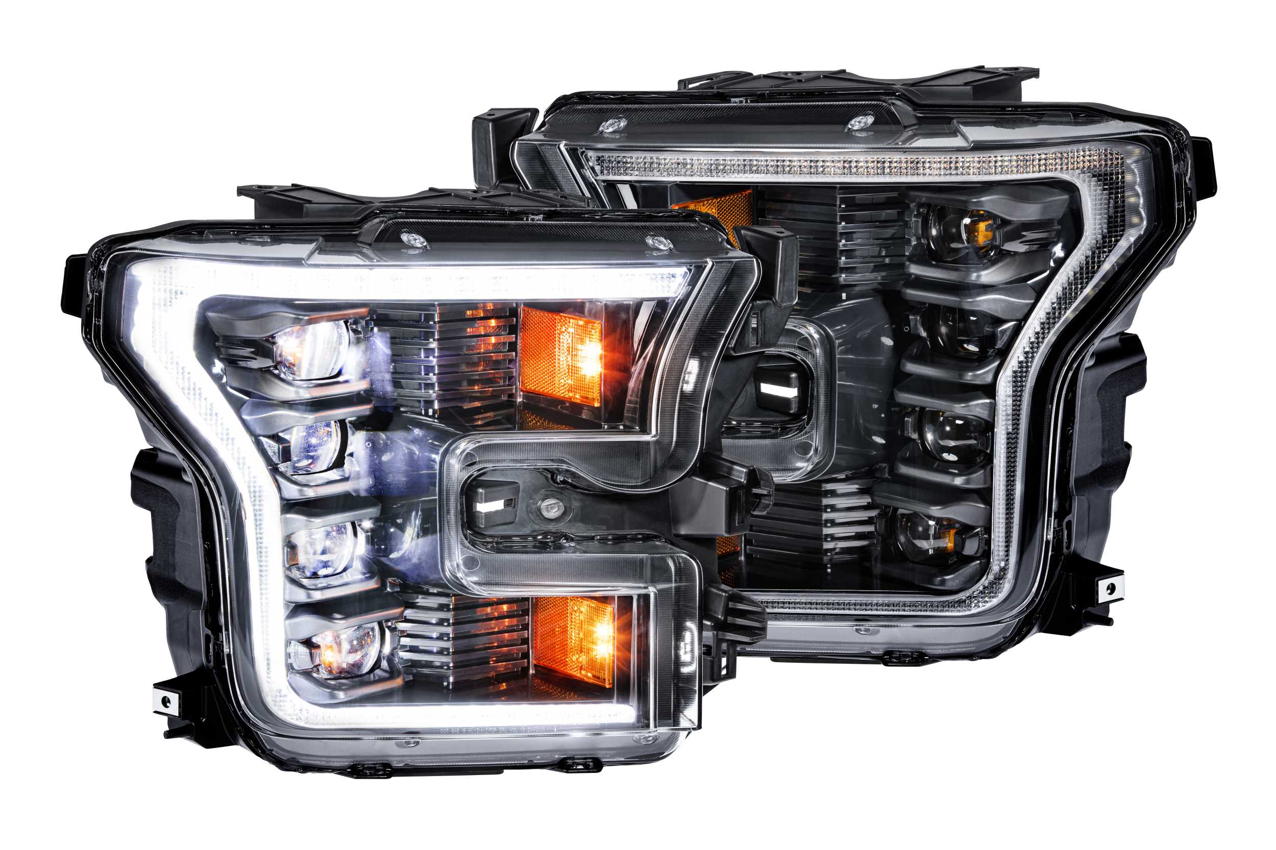 Morimoto XB LED Headlights: Ford F150 (15-17) (Pair / ASM / White DRL) (Gen 2) LF502.2-ASM