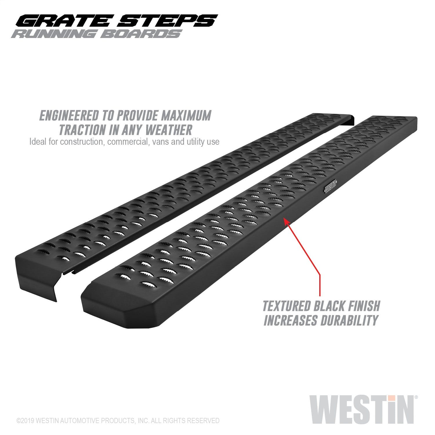 Westin Automotive 27-74705 Grate Steps Running Boards Textured Black