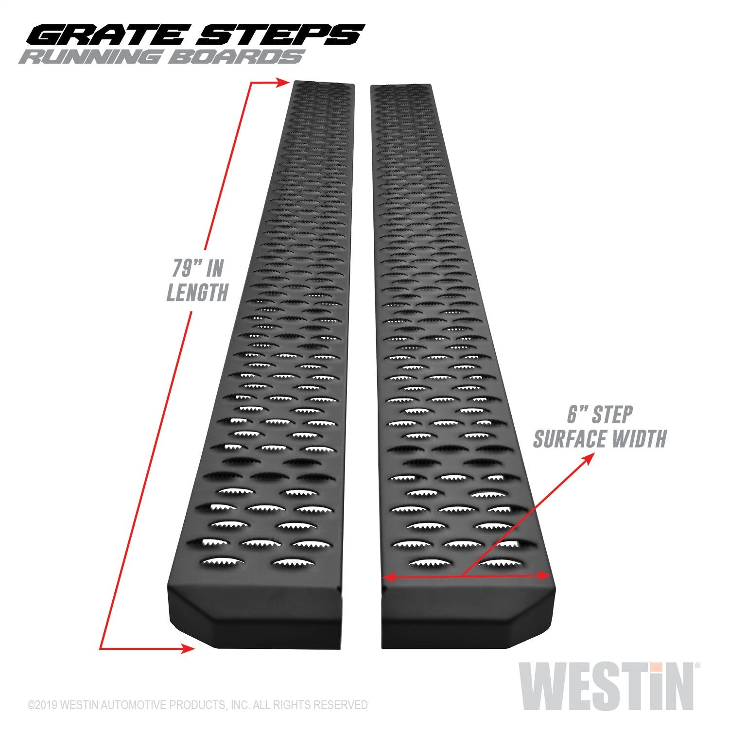 Westin Automotive 27-74735 Grate Steps Running Boards Textured Black