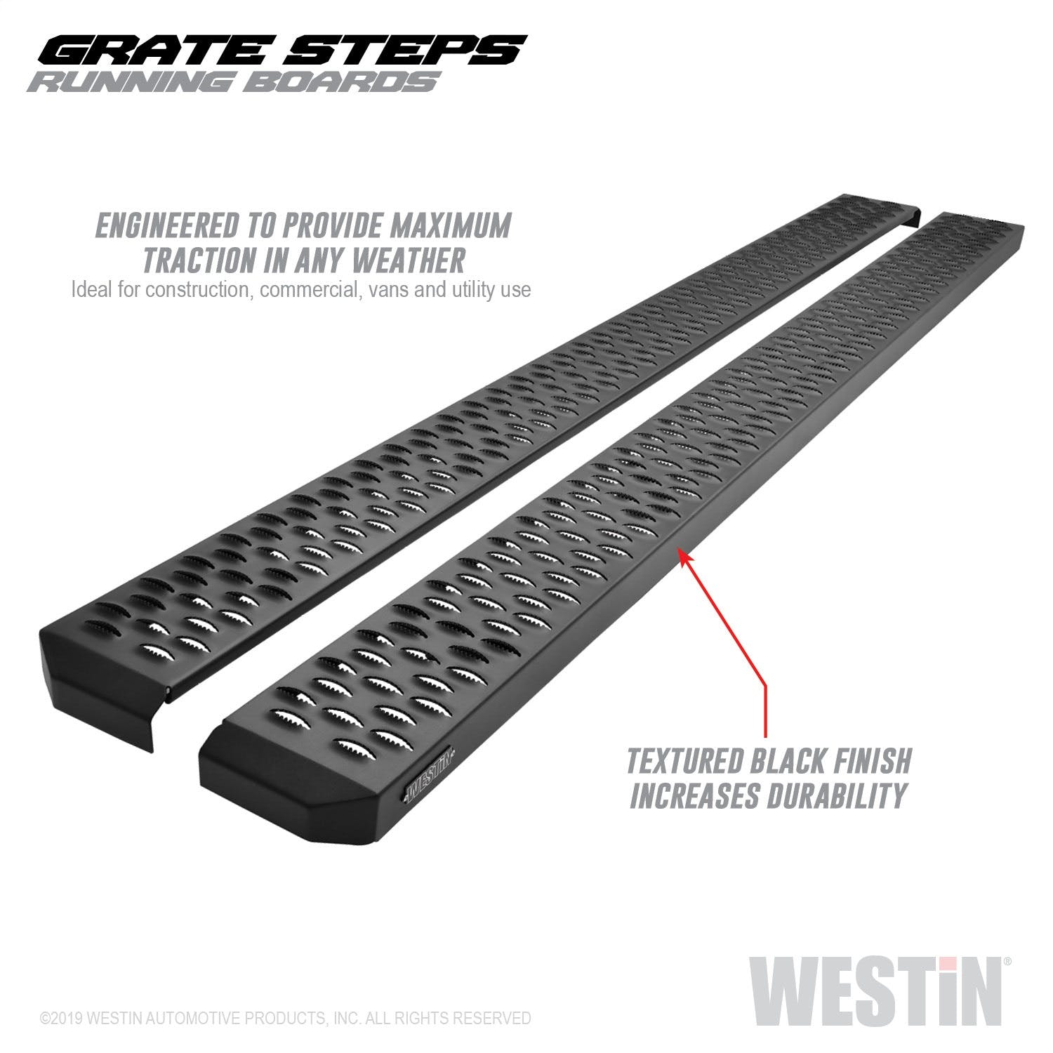 Westin Automotive 27-74765 Grate Steps Running Boards Textured Black