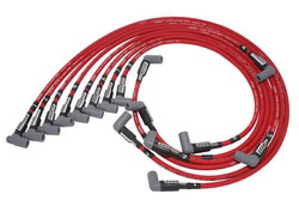 Moroso 73692 Ultra 40 Red Custom Wire Set (Unsleeved, BBC, Under Header/HEI Crab)