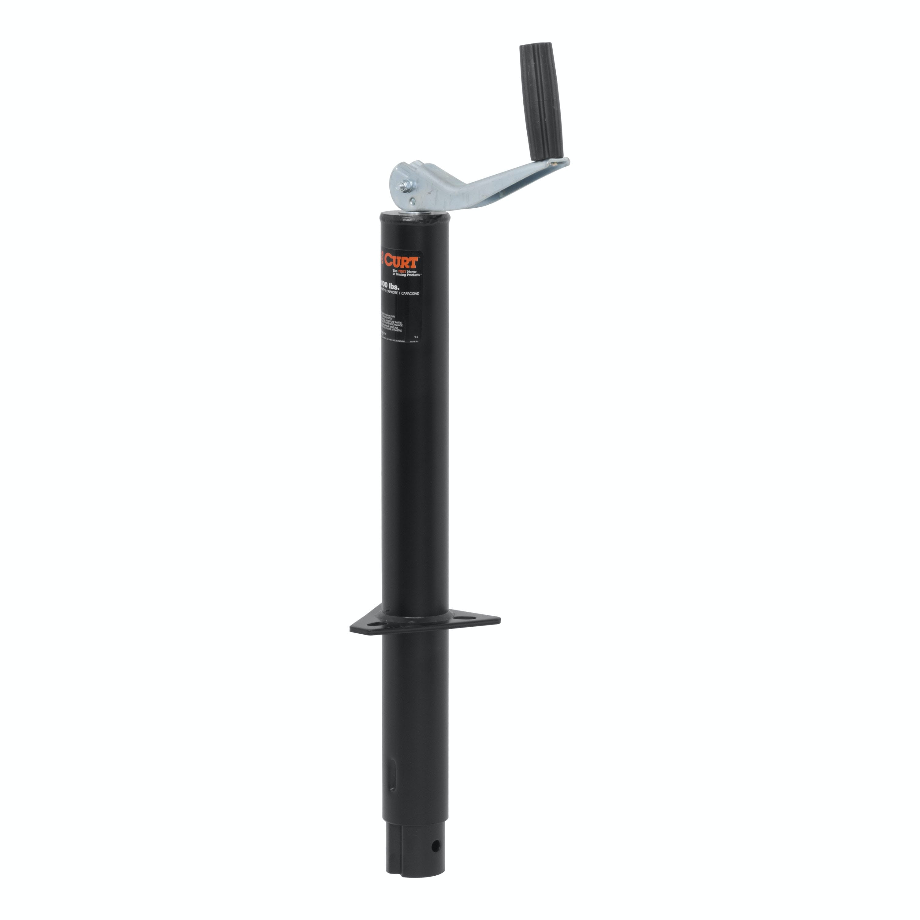 CURT 28203 A-Frame Jack with Top Handle (2,000 lbs, 15 Travel, Packaged)