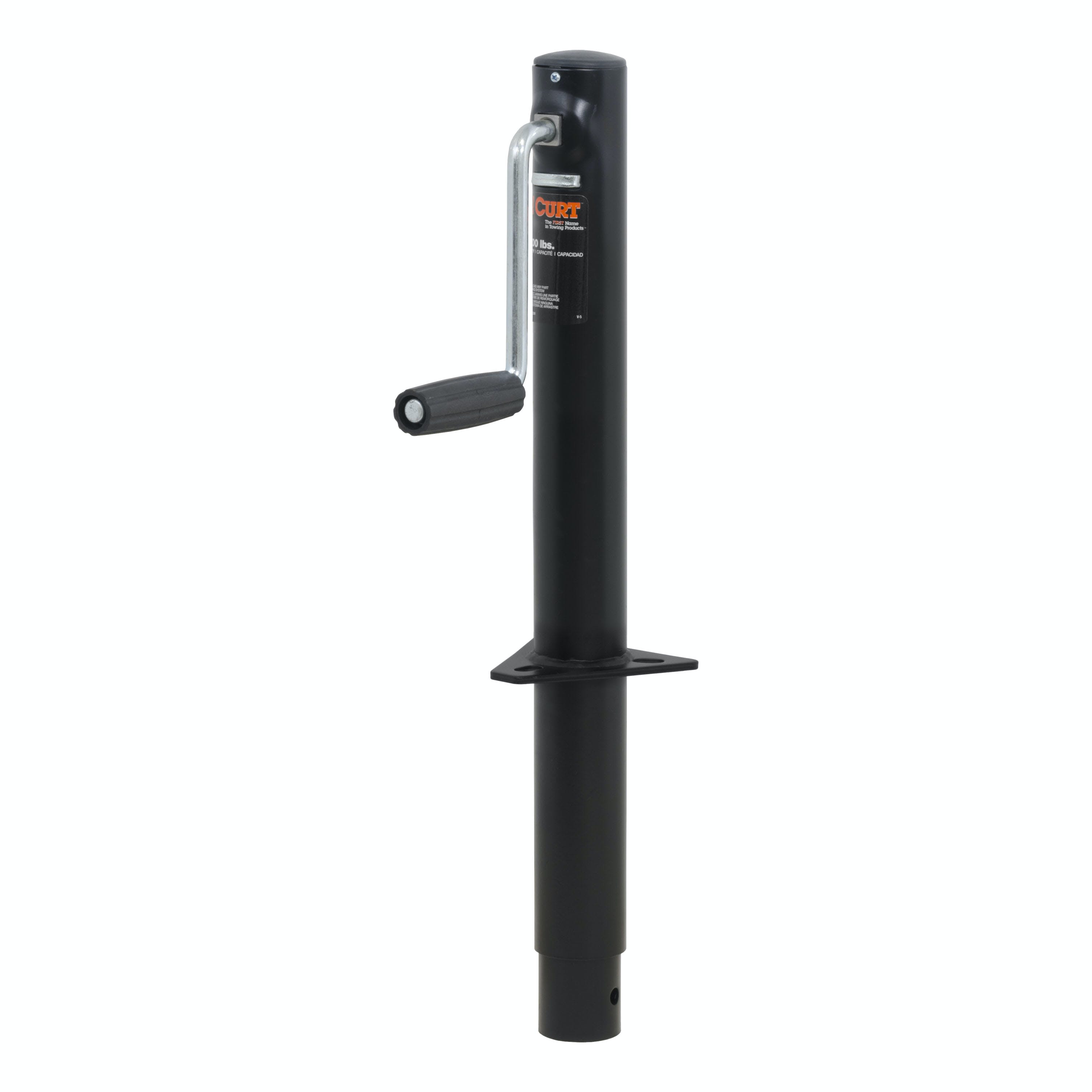 CURT 28204 A-Frame Jack with Side Handle (2,000 lbs, 14-1/2 Travel)