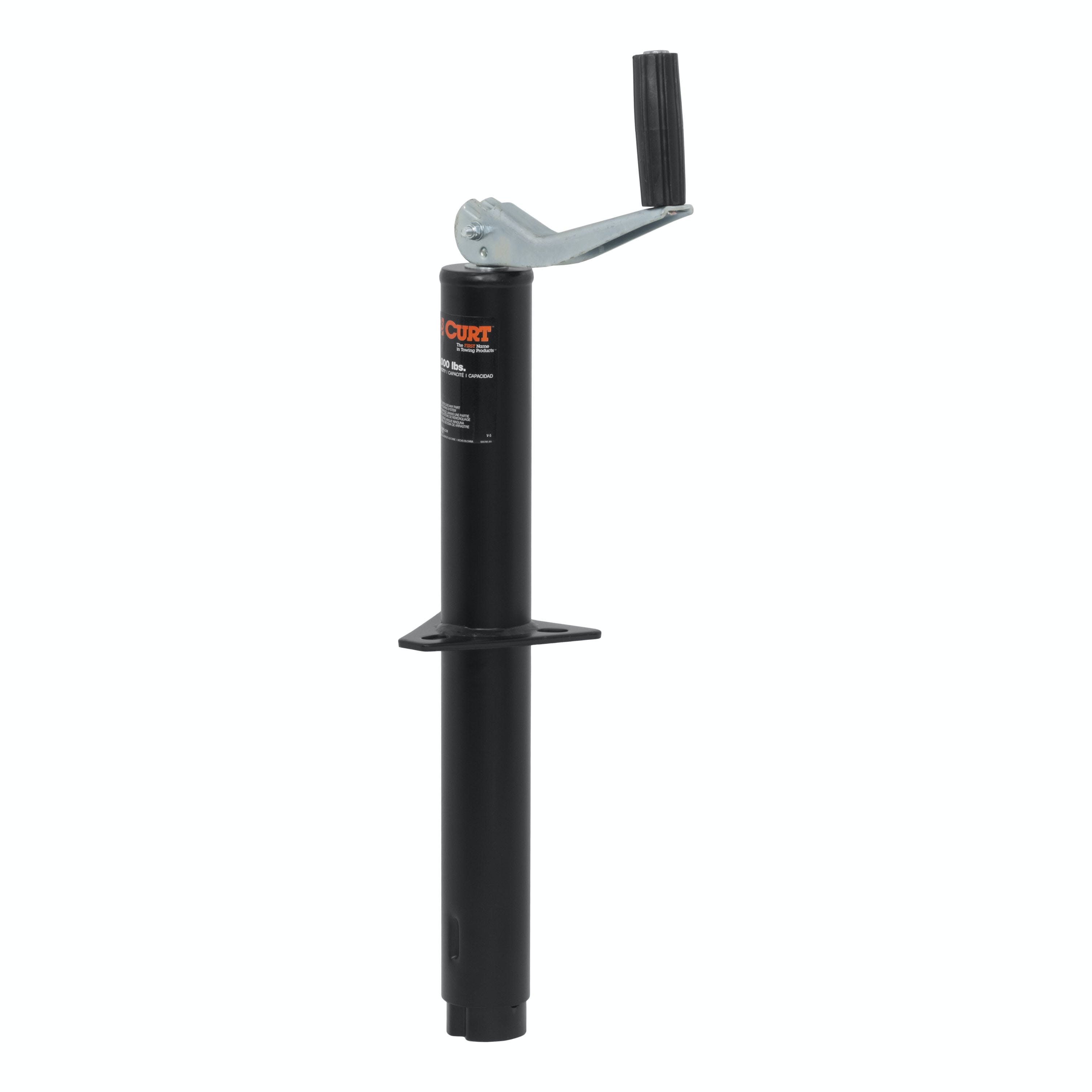 CURT 28250 A-Frame Jack with Top Handle (5,000 lbs, 14 Travel)