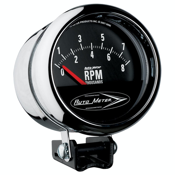 AutoMeter Products 2897 Performance Street Tachometer 3 3/4 in. 8000 RPM Chrome Short Sweep