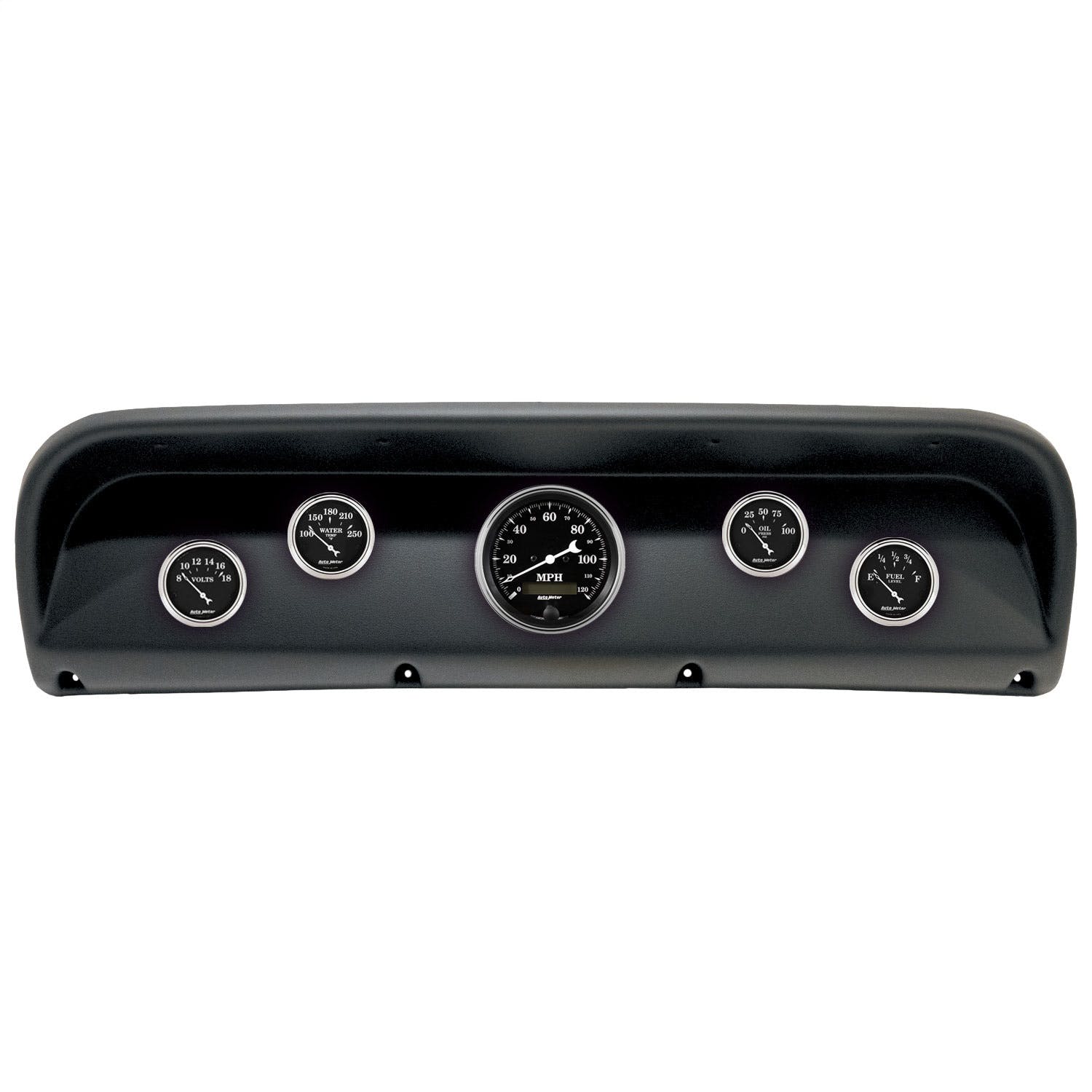 AutoMeter Products 2900-07 5 Gauge Direct-Fit Dash Kit, Ford Truck 67-72, Old Tyme Black