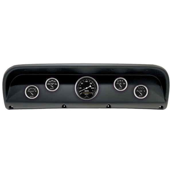 AutoMeter Products 2900-07 5 Gauge Direct-Fit Dash Kit, Ford Truck 67-72, Old Tyme Black