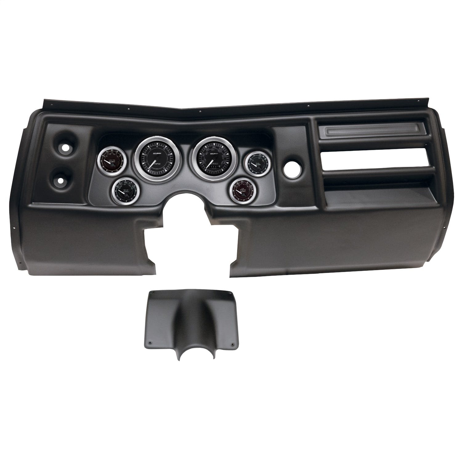 AutoMeter Products 2901-04 6 Gauge Direct-Fit Dash Kit, Chevy Chevelle No Vent 68, Chrono